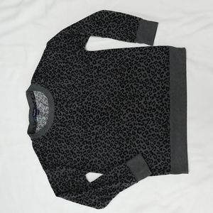 Splendid cheetah print knit top